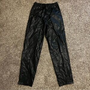 Vintage Garan faux leather black pants
